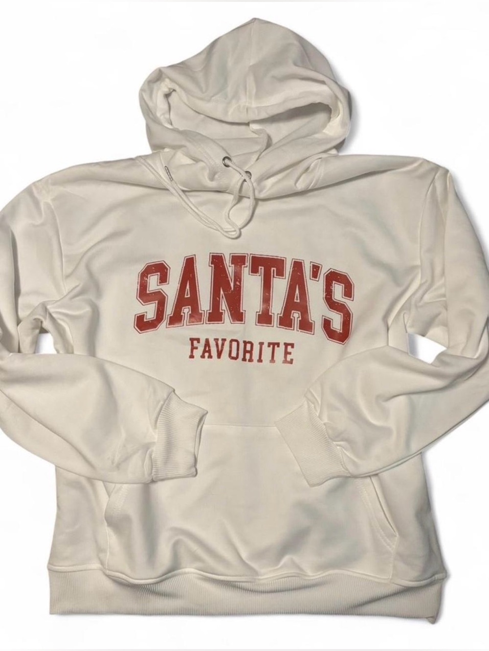 Santa's Favorite Cream Hoodie Sweatshirt